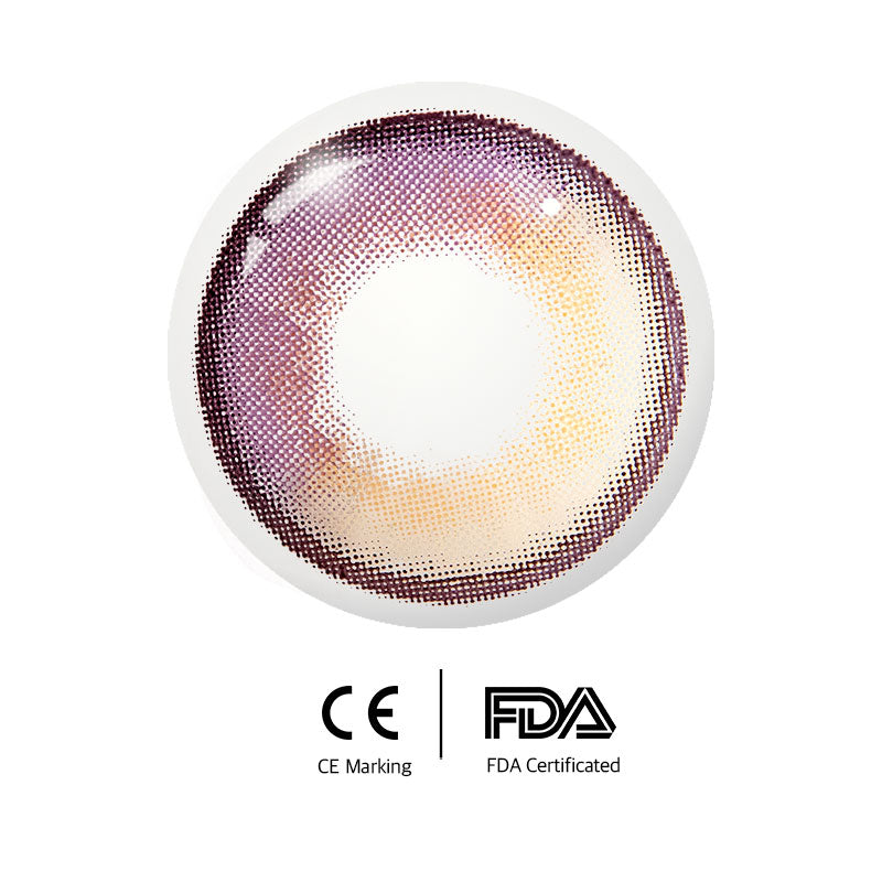 Unibling Creamy Highlights Purple Colored Contacts (Yearly)-unibling