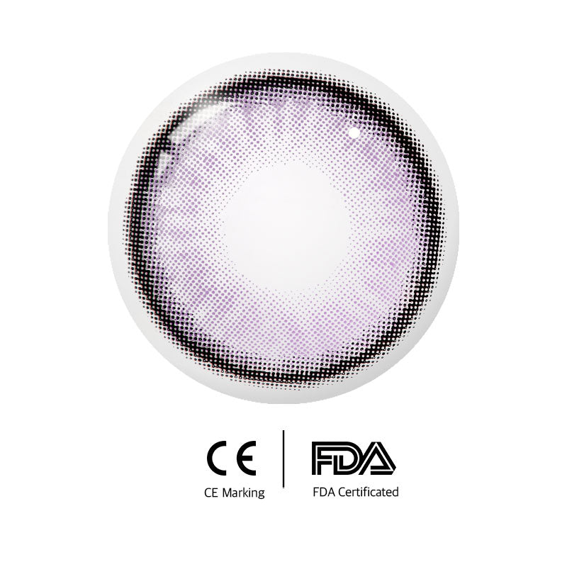 Unibling Iceland Violet Colored Contacts (Yearly)-unibling