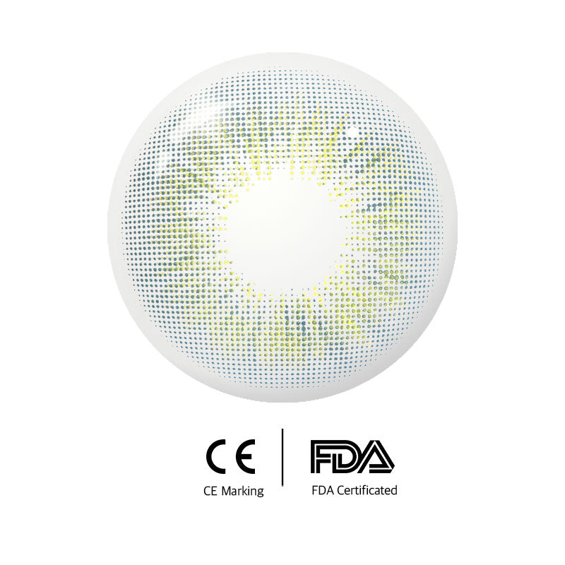 Unibling Burst Bubble Green Colored Contacts (Yearly)-unibling