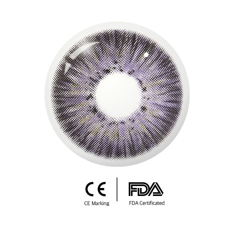 Unibling New York III Violet Colored Contacts (Yearly)-unibling