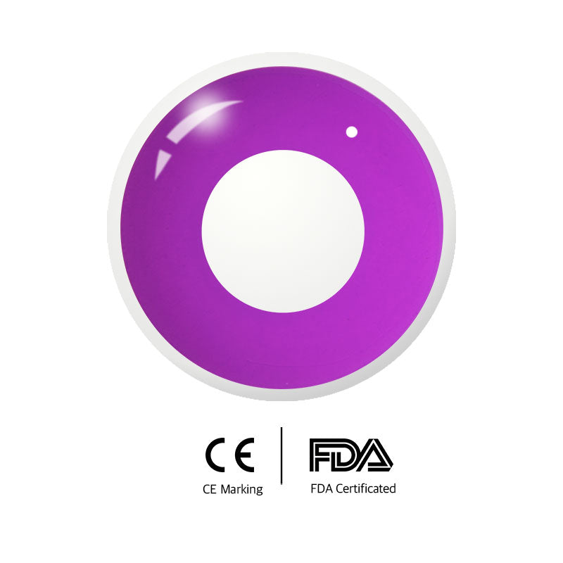 Unibling Grey Violet Block Colored Contacts-unibling