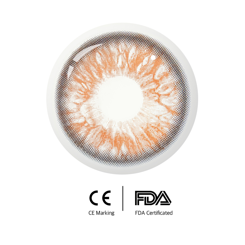 Unibling Flirting Brown Colored Contacts (Yearly)