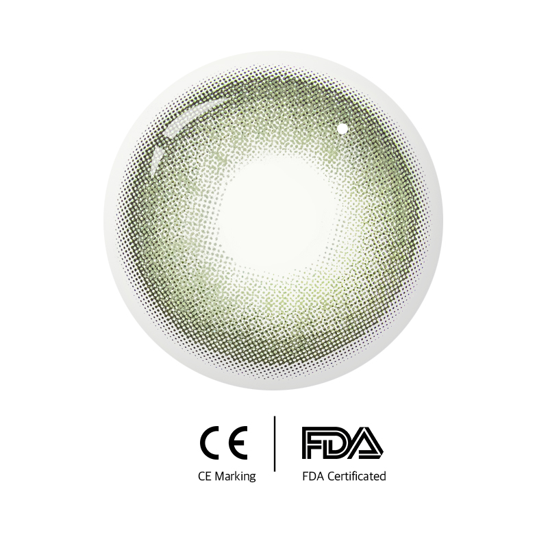 Unibling Apex Green Colored Contacts (Yearly)