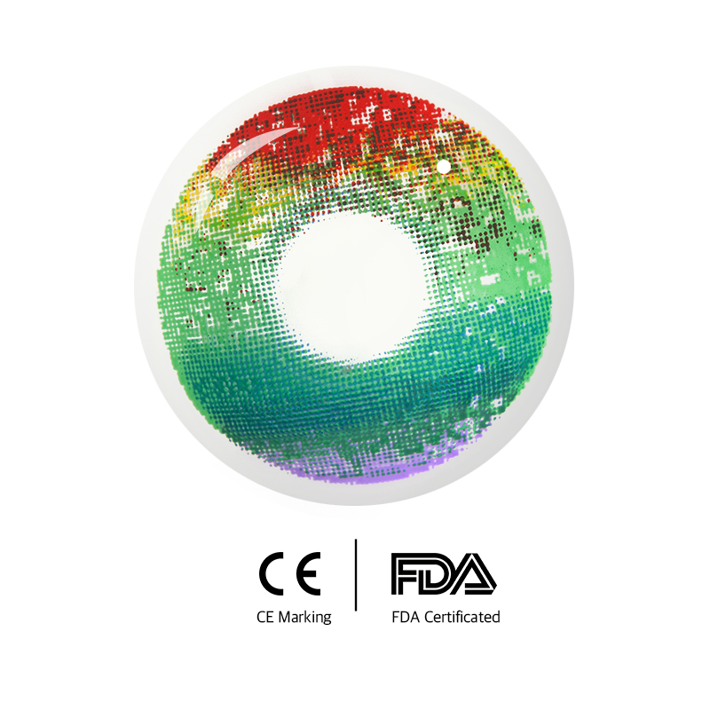 Unibling Rainbow Intoxication Colored Contacts (Yearly)