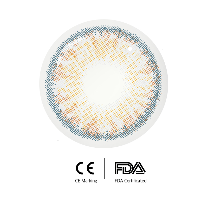 Unibling Yellow Salt Lake Colored Contacts (Yearly)