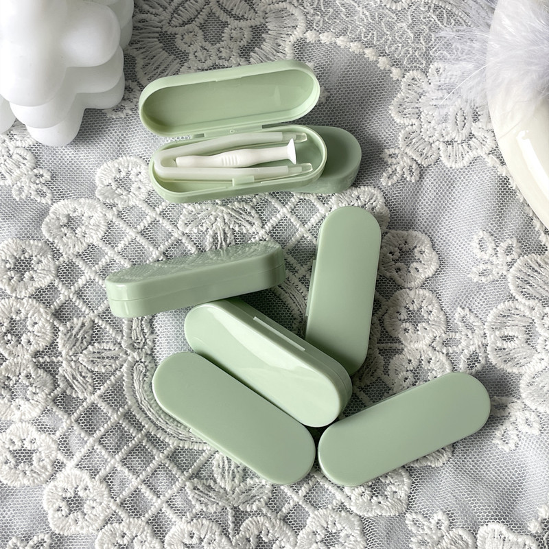 Cream-colored Contact Lens Remover Tool