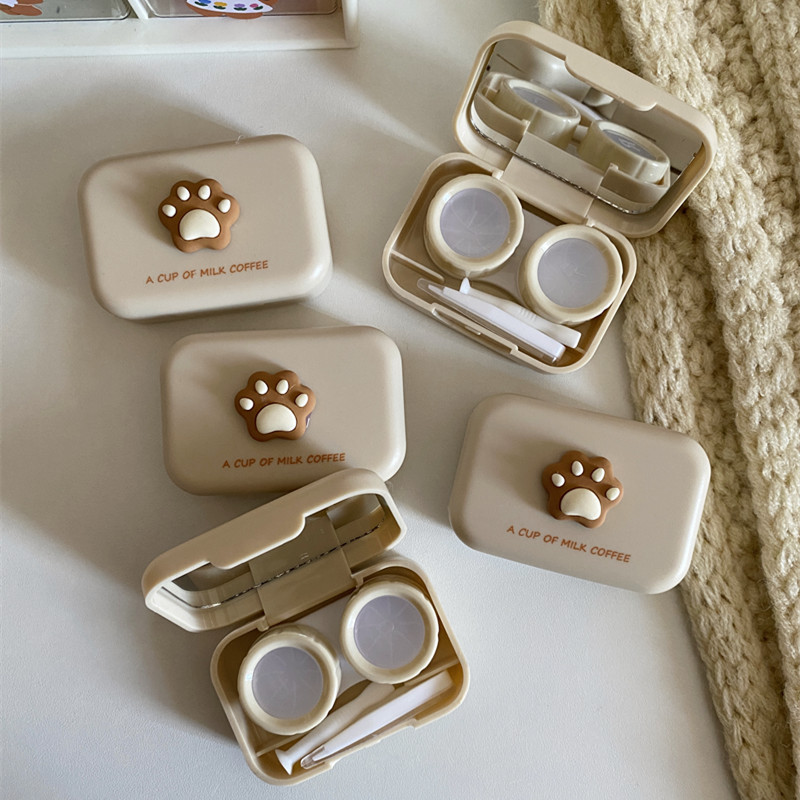 Color Contact Lens Case Cat's Paw