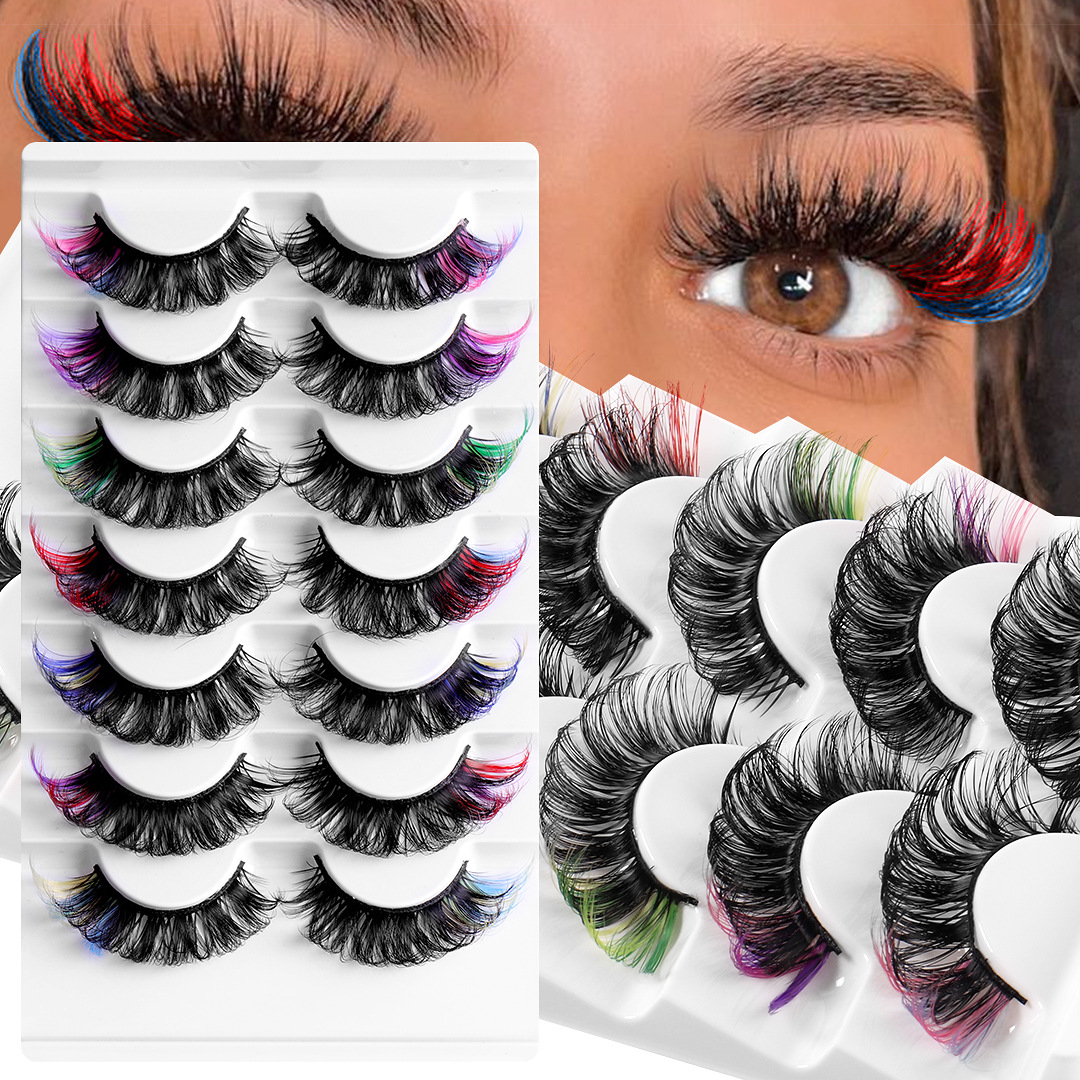 Pride Moon Party Queen Colored Fiber Eyelashes