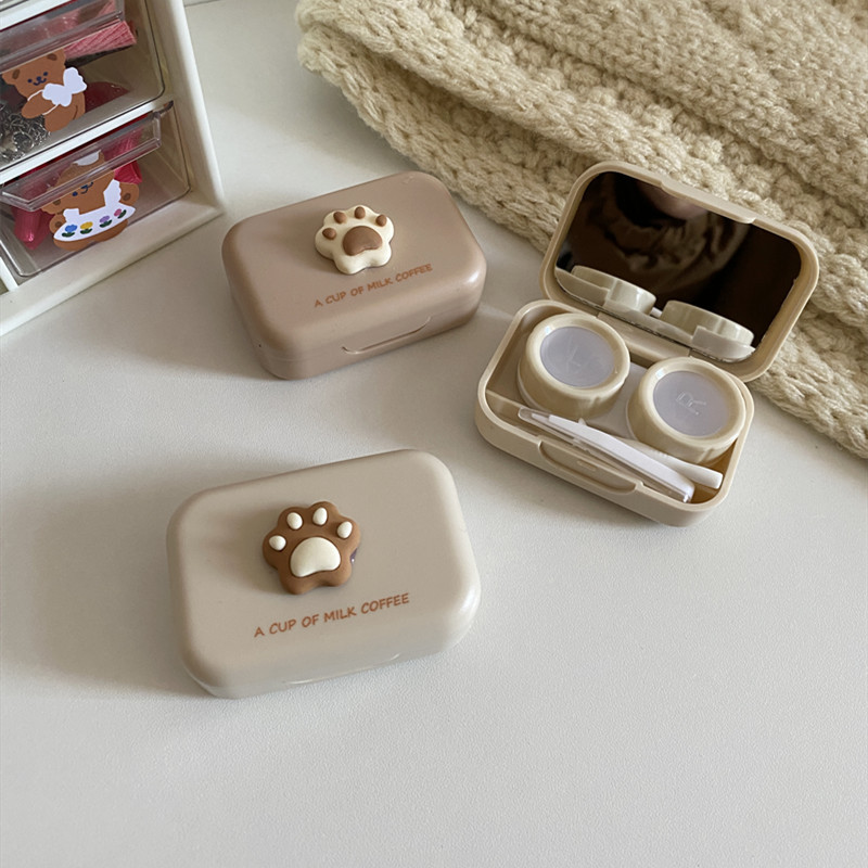 Color Contact Lens Case Cat's Paw