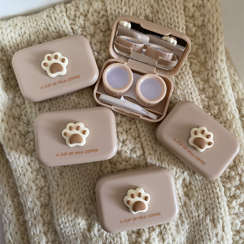 Color Contact Lens Case Cat's Paw