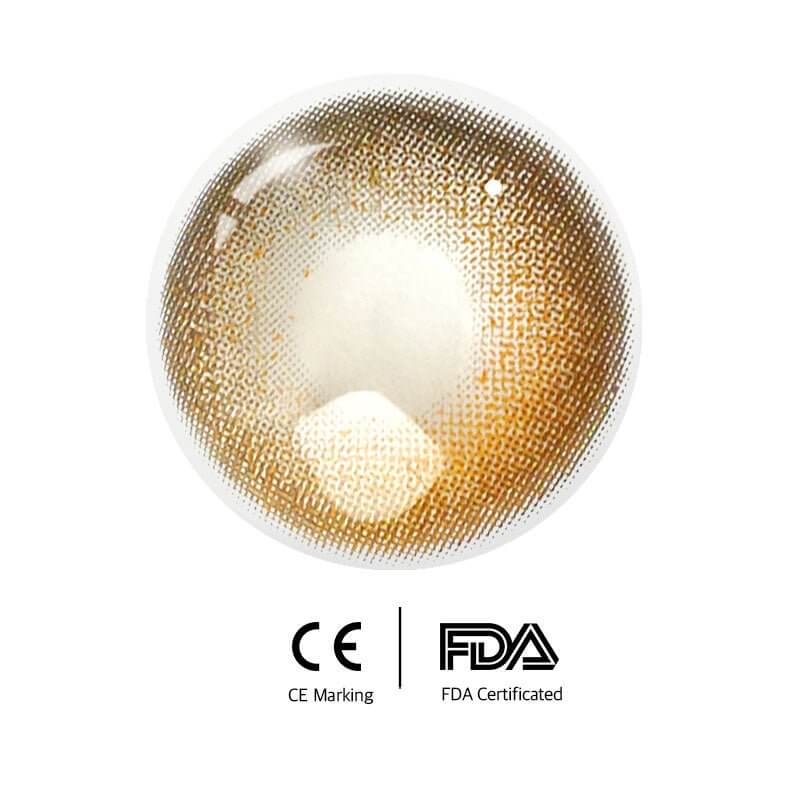 Unibling Crescent of Light Colored Contact Lenses
