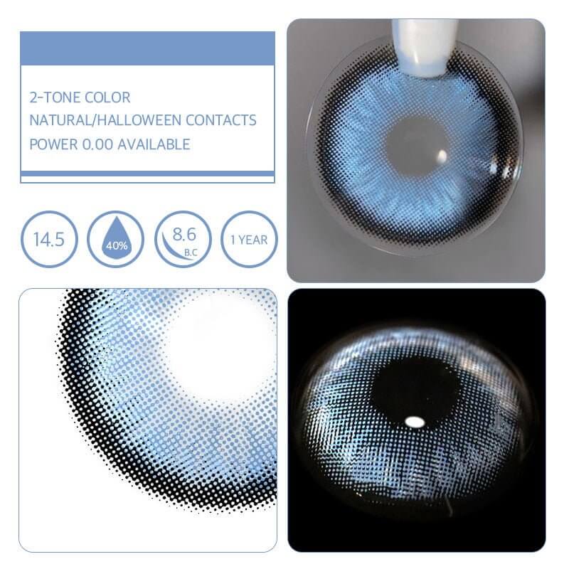 Unibling Dawn Blue Colored Contacts (Yearly)-unibling