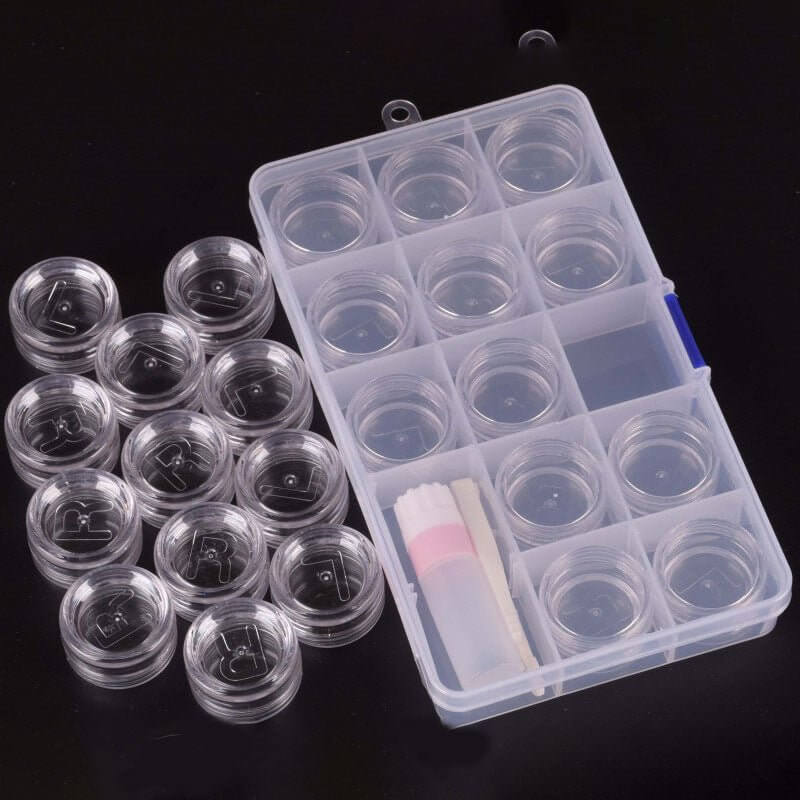 Fully Transparent 6-Piece Set Contacts Travel Kit-unibling