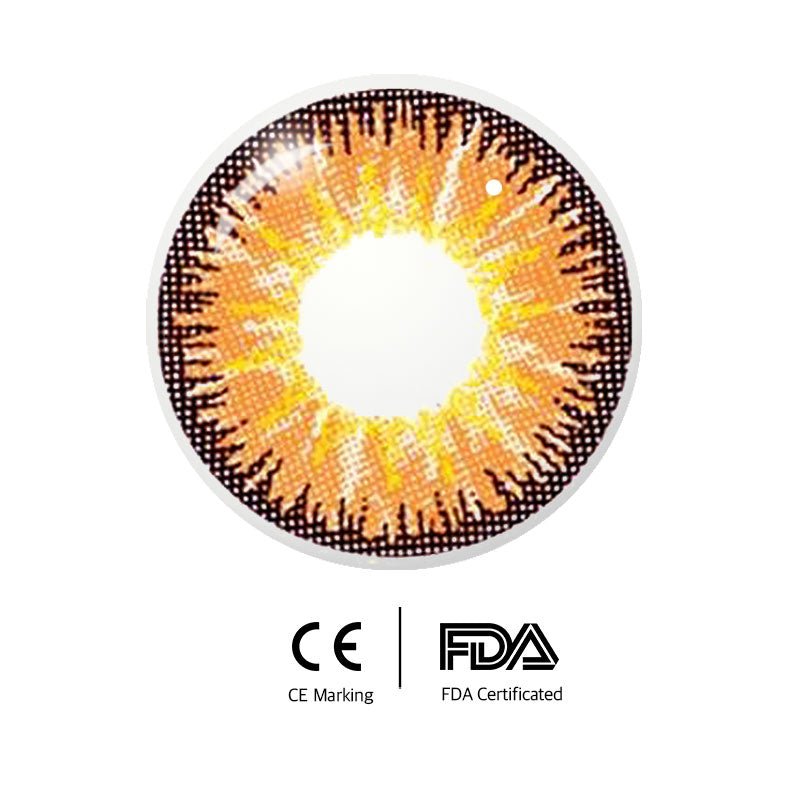 Orange Colored Contacts Sweet New Look with Unibling Mystery Orange