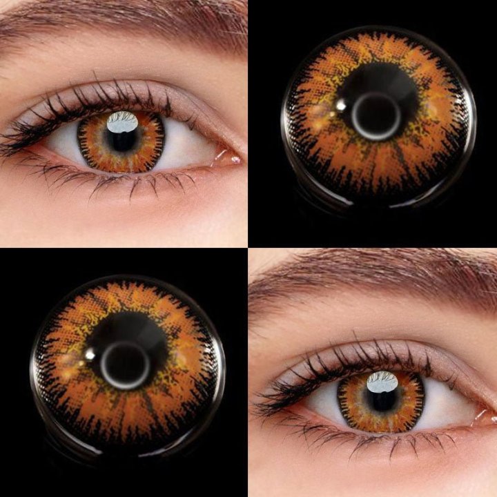 Orange Colored Contacts Sweet New Look with Unibling Mystery Orange