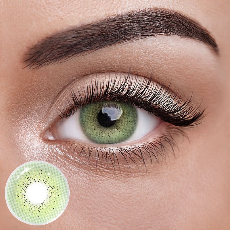 Ocean Green Eye Contacts Natural Olive Tone for Stunning Green Eyes