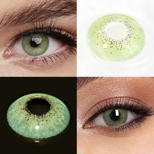 Ocean Green Eye Contacts Natural Olive Tone for Stunning Green Eyes
