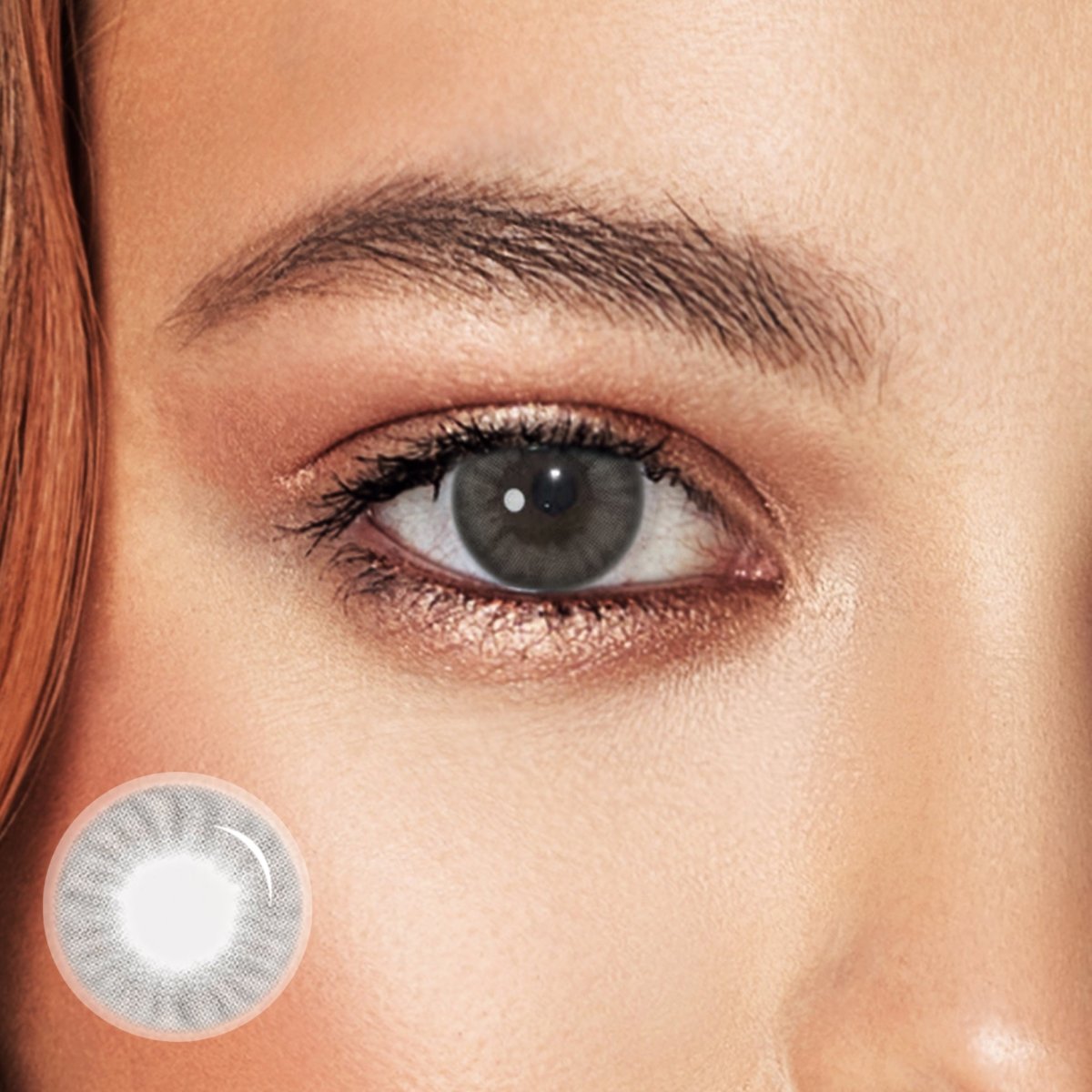 Unibling Pomelo Tea Silver Colored Contacts (Yearly)-unibling