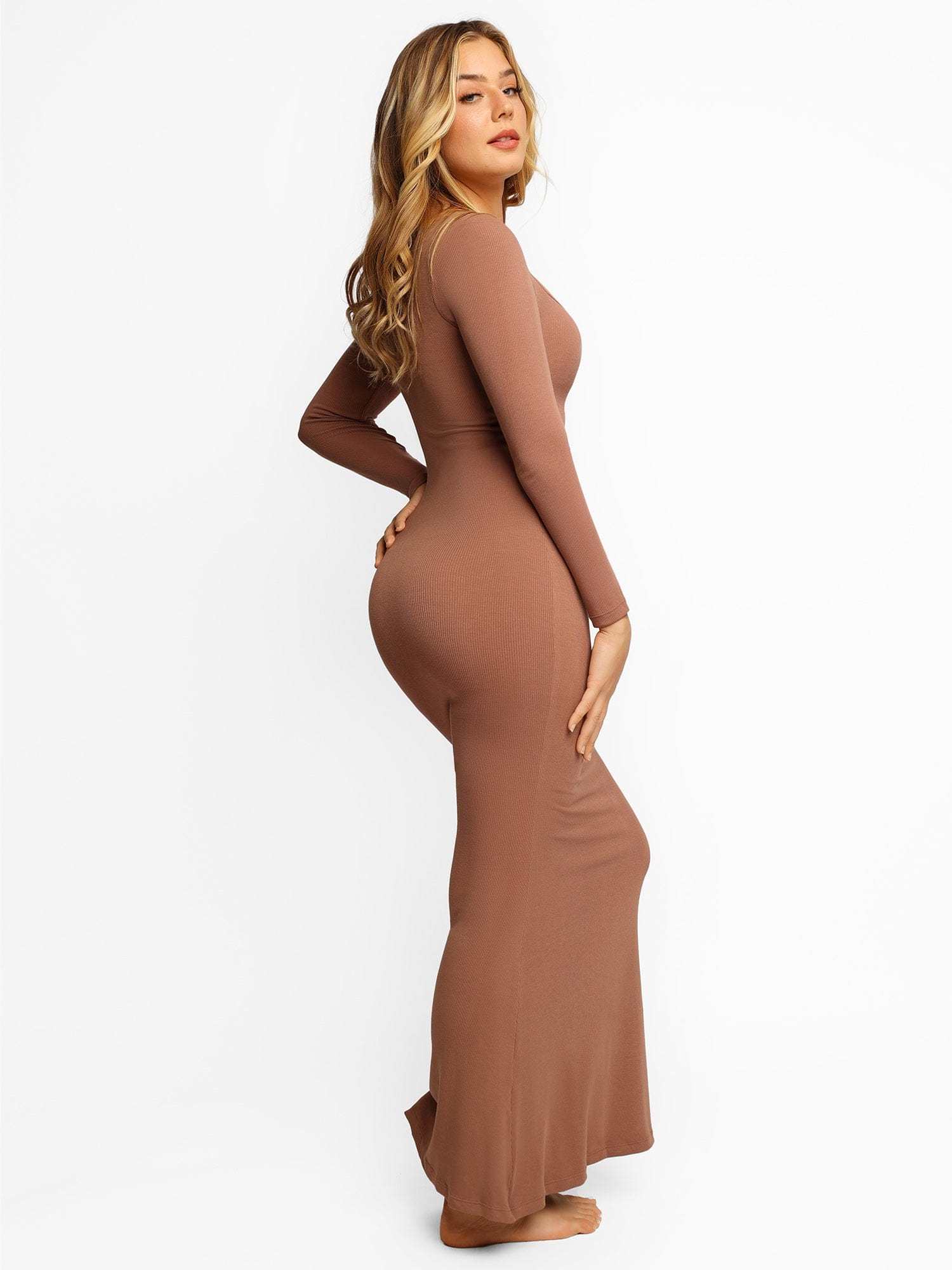 long sleeve maxi gowns
