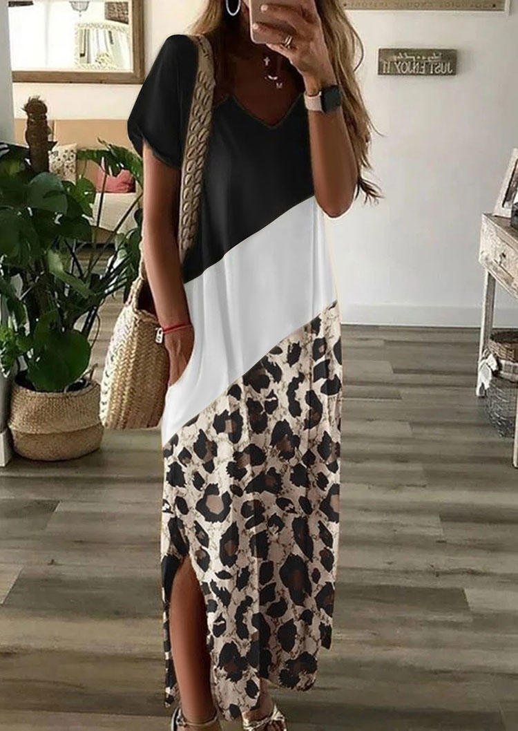 color block gown