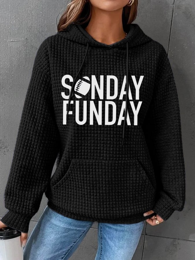 Womens Sunday Funday Hooded Sweatshirt