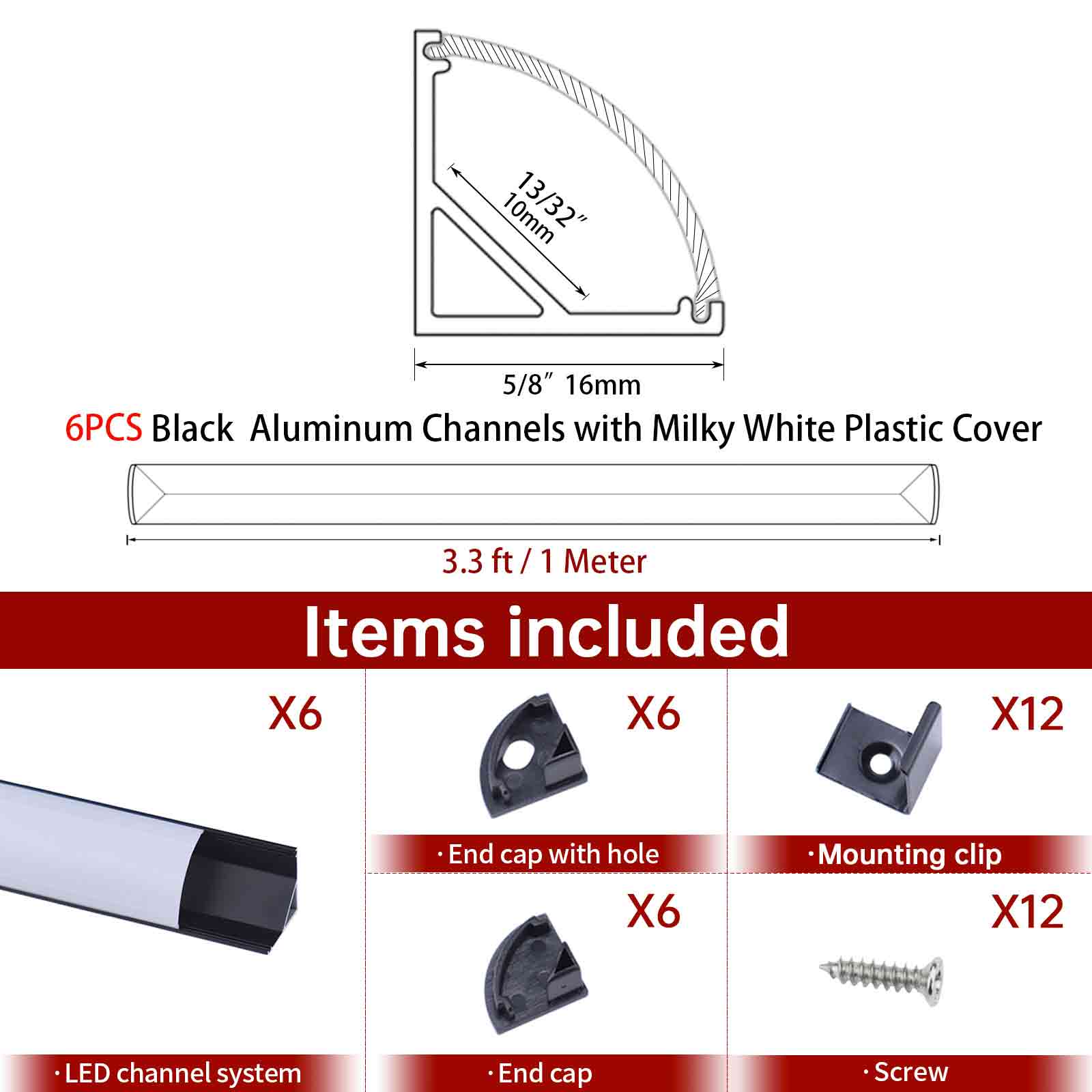 V shape – Muzata LED Channel
