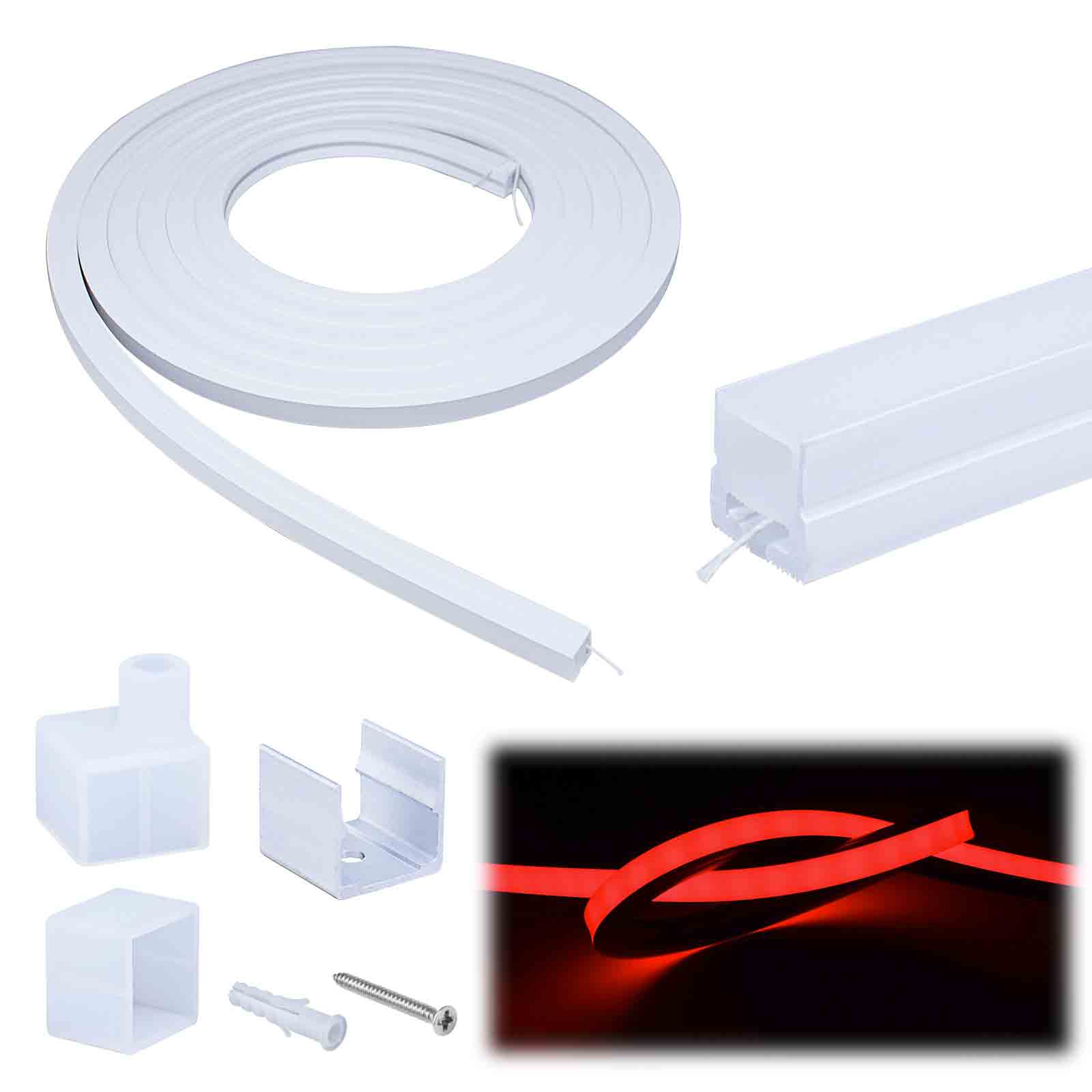Silicone LED Channel System, Spotless Flexible Tube for DIY Neon Light | Muzata USA