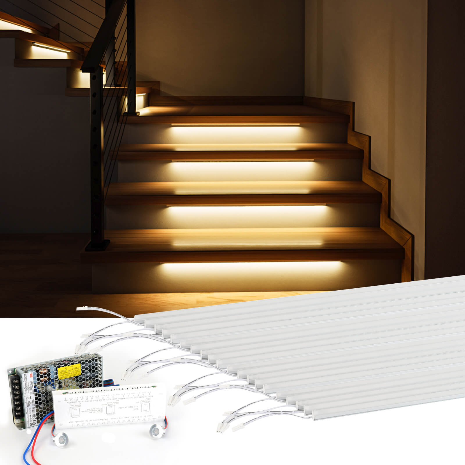 Muzata Staircase Lighting Kit 20 Pack LC32