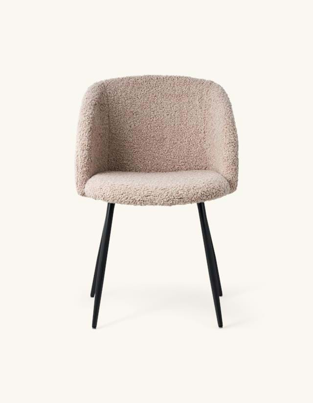 Upholstered dining armrest chair