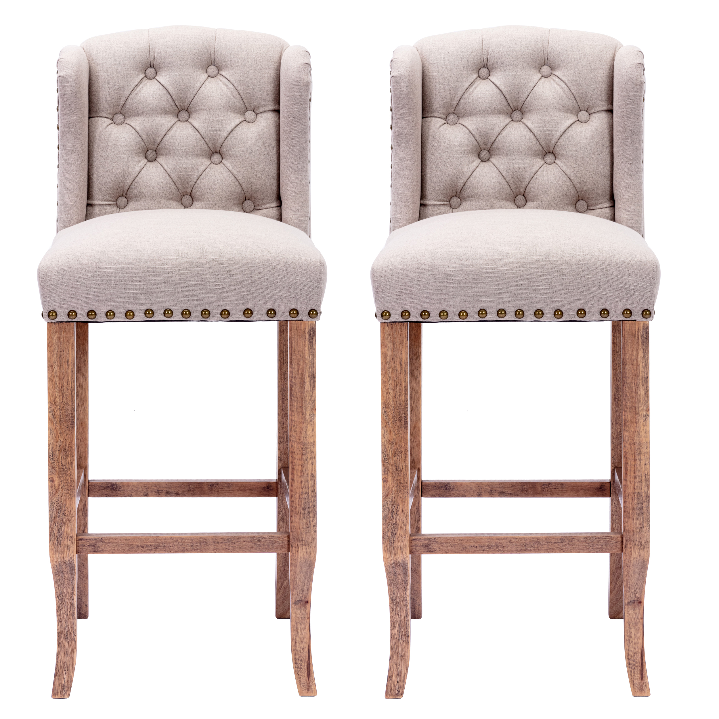 Morgan Prime Tufted Counter Stool (Set of 2)