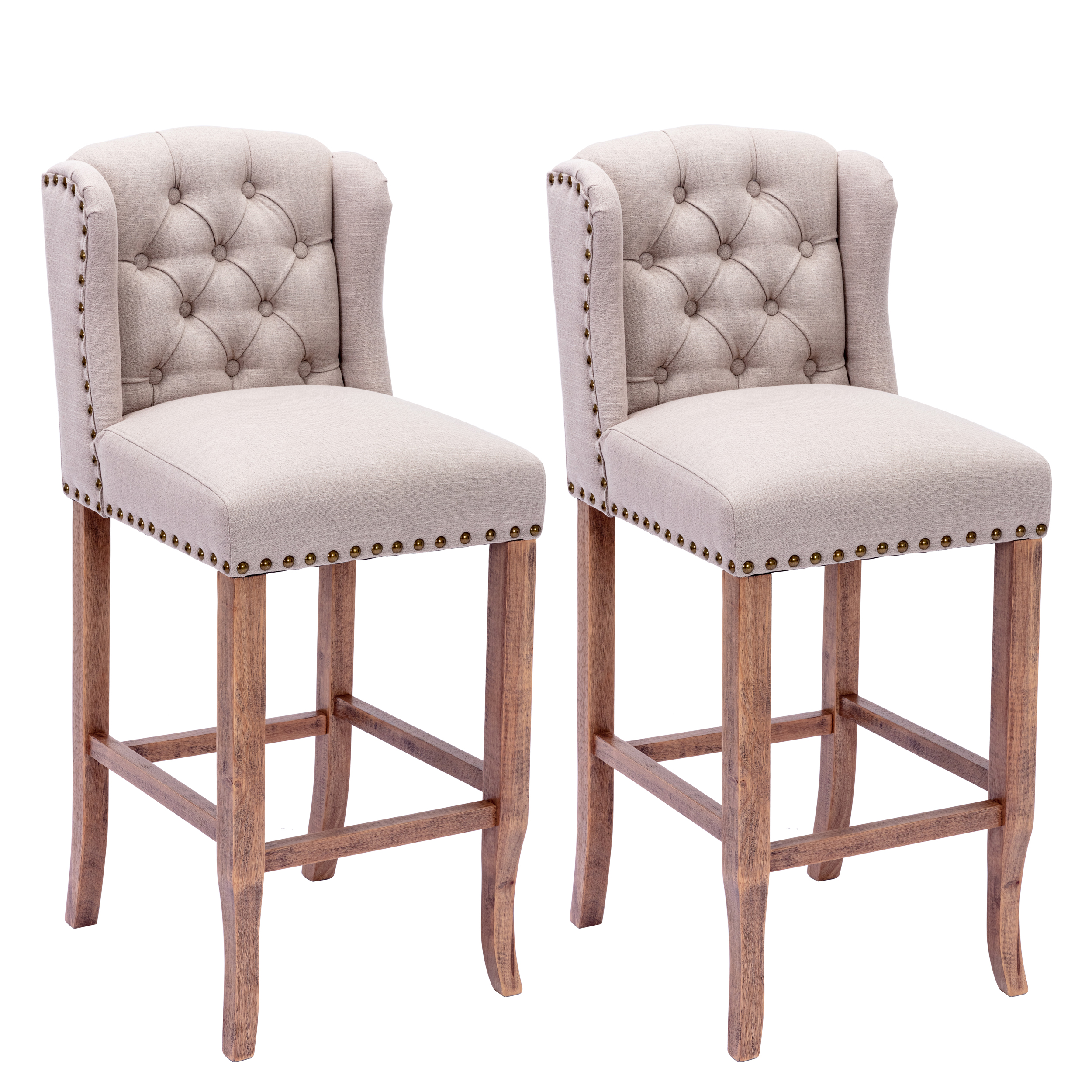 Morgan Prime Tufted Counter Stool (Set of 2)