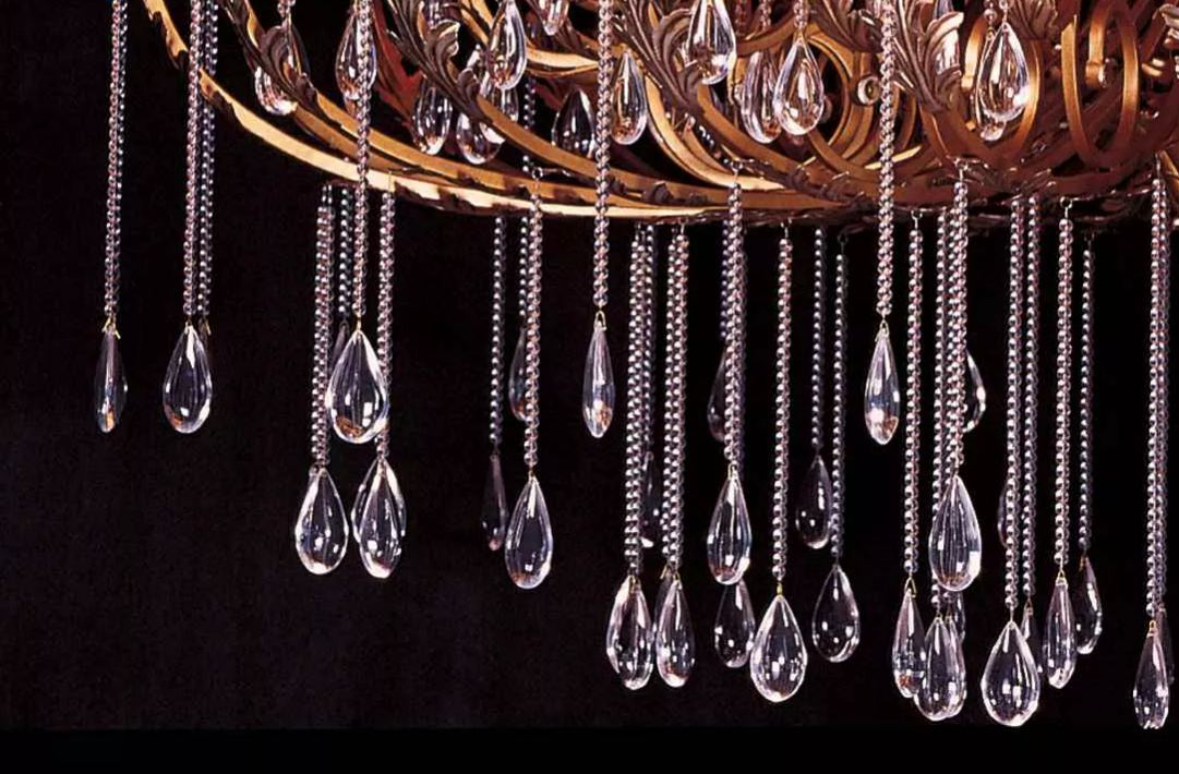 European Style Crystal Chandelier L 23"