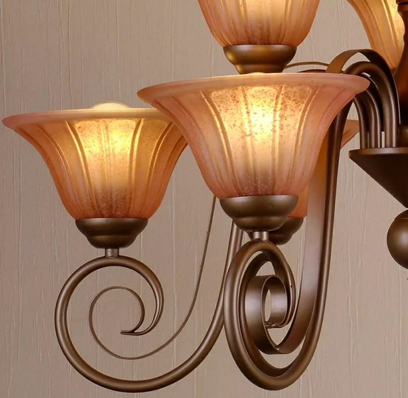 European Style 7 lights Chandelier L 33"
