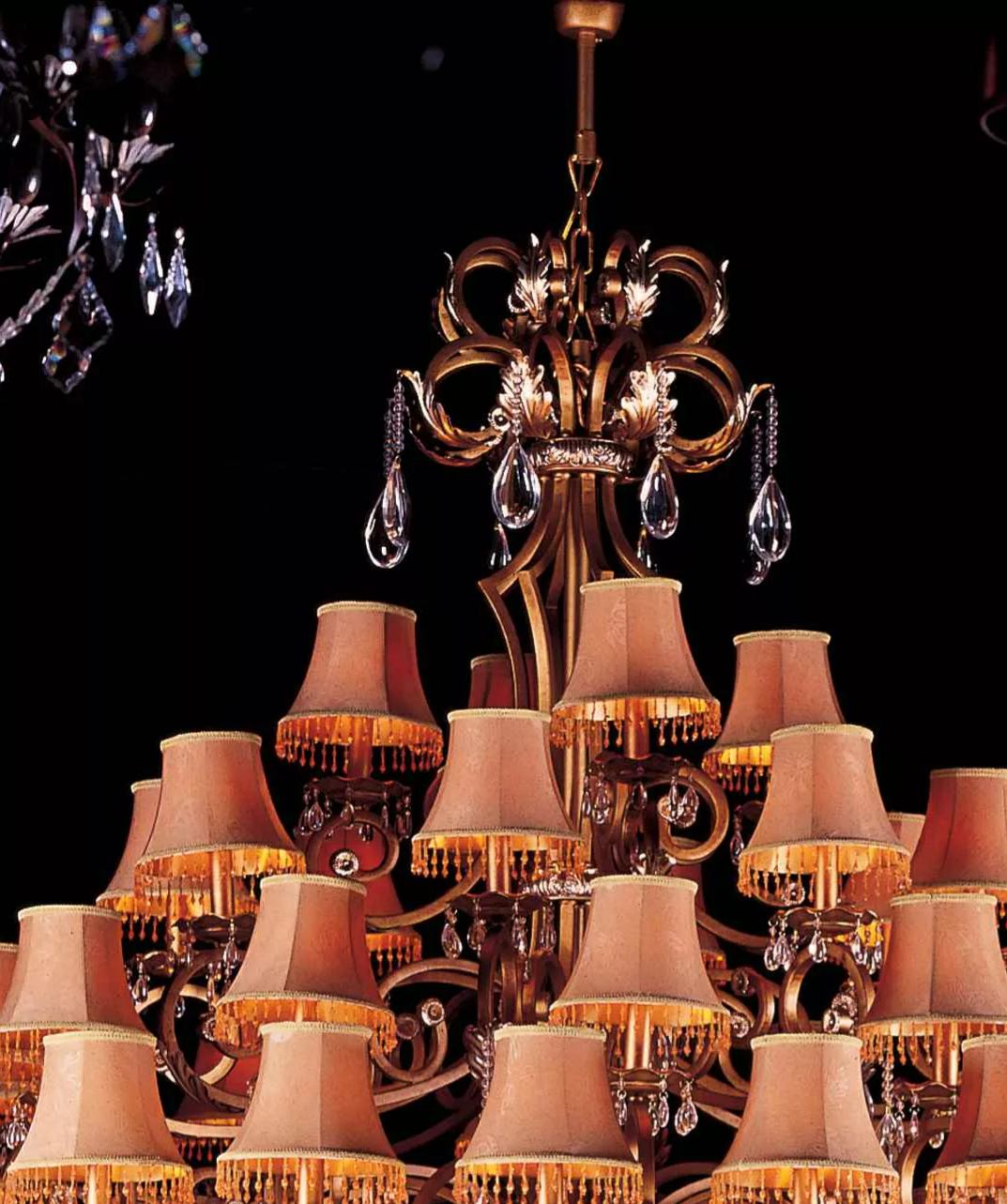 European Style Crystal Chandelier L 23"