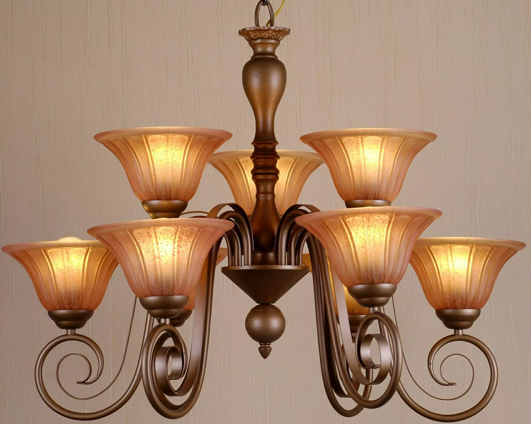 European Style 7 lights Chandelier L 33"
