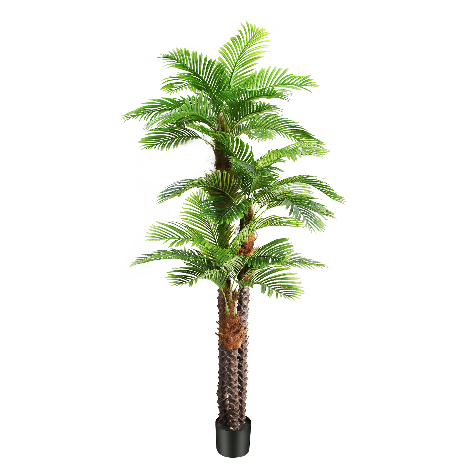 Keeplush 8.5ft Extra Tall Triple Tropical Palm Artificial Tree