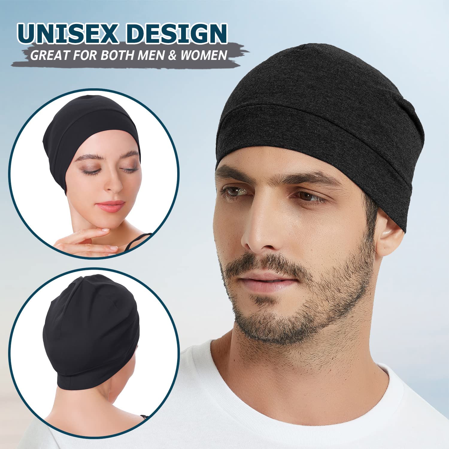 Cotton Skull Caps for Men Women