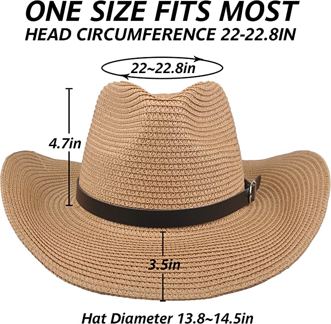 Straw Cowboy Hat for Men And Women