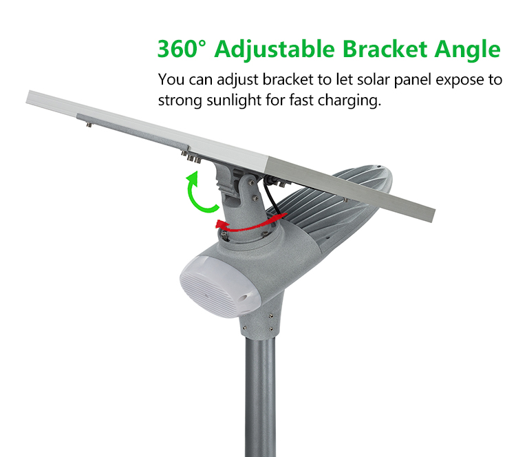 SUNCENTRE seperated aluminum solar street light for 4-12 meters project
