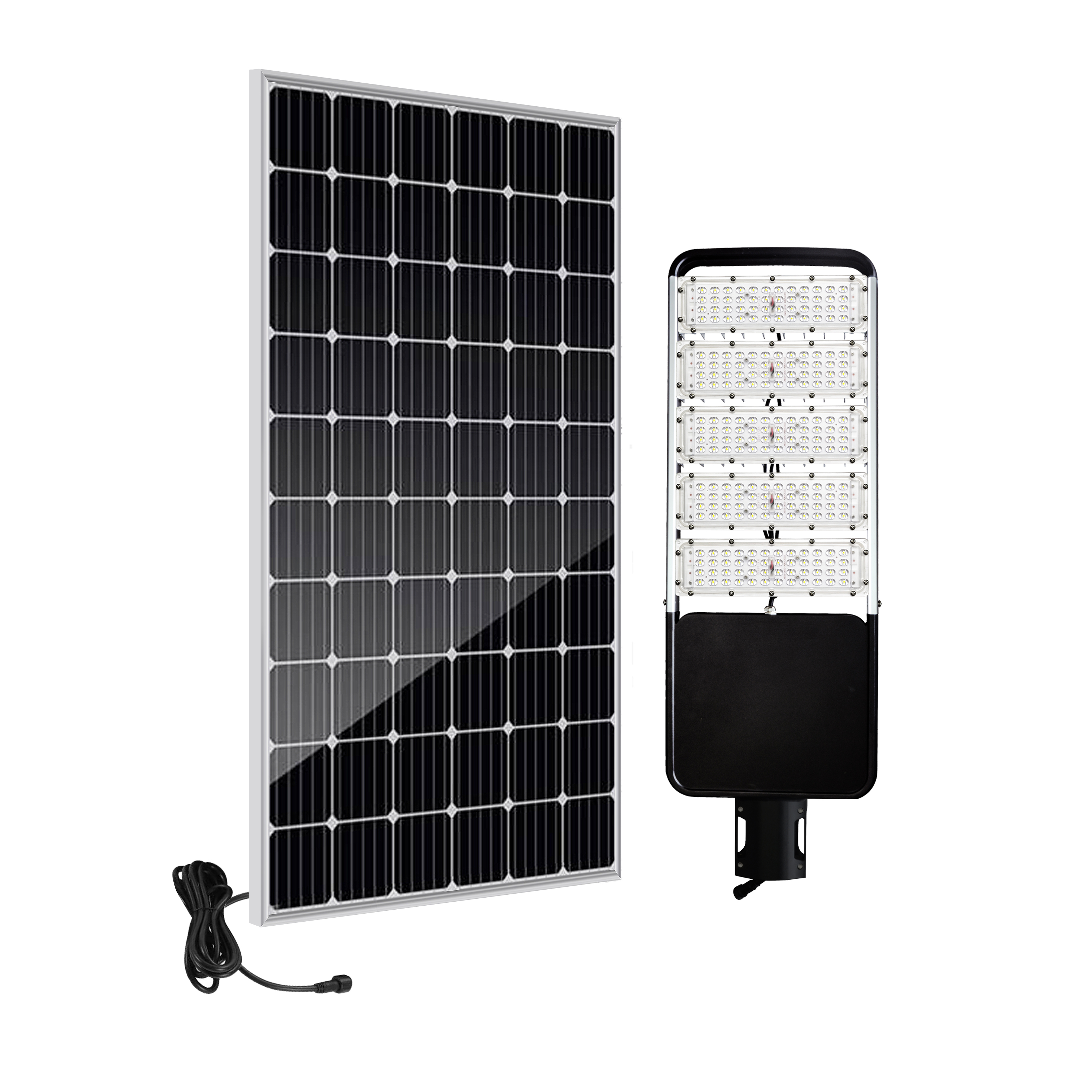SUNCENTRE seperated aluminum solar street light for 4-12 meters project