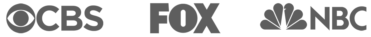 CBS, FOX, NBC Logos