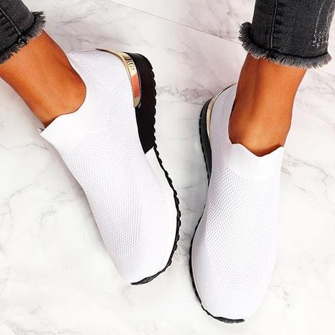 Owlkay Elastic Slip-On Flat Shoes 2 owlkay elastic slip on flat shoes 23 1