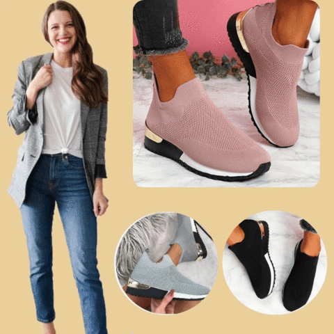 Owlkay Elastic Slip-On Flat Shoes 1 owlkay elastic slip on flat shoes 35 1