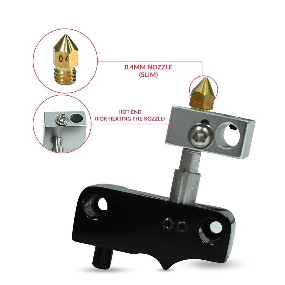 3D Printer Parts Hotend Kit For Crux 1 With 0.4mm Nozzle Part