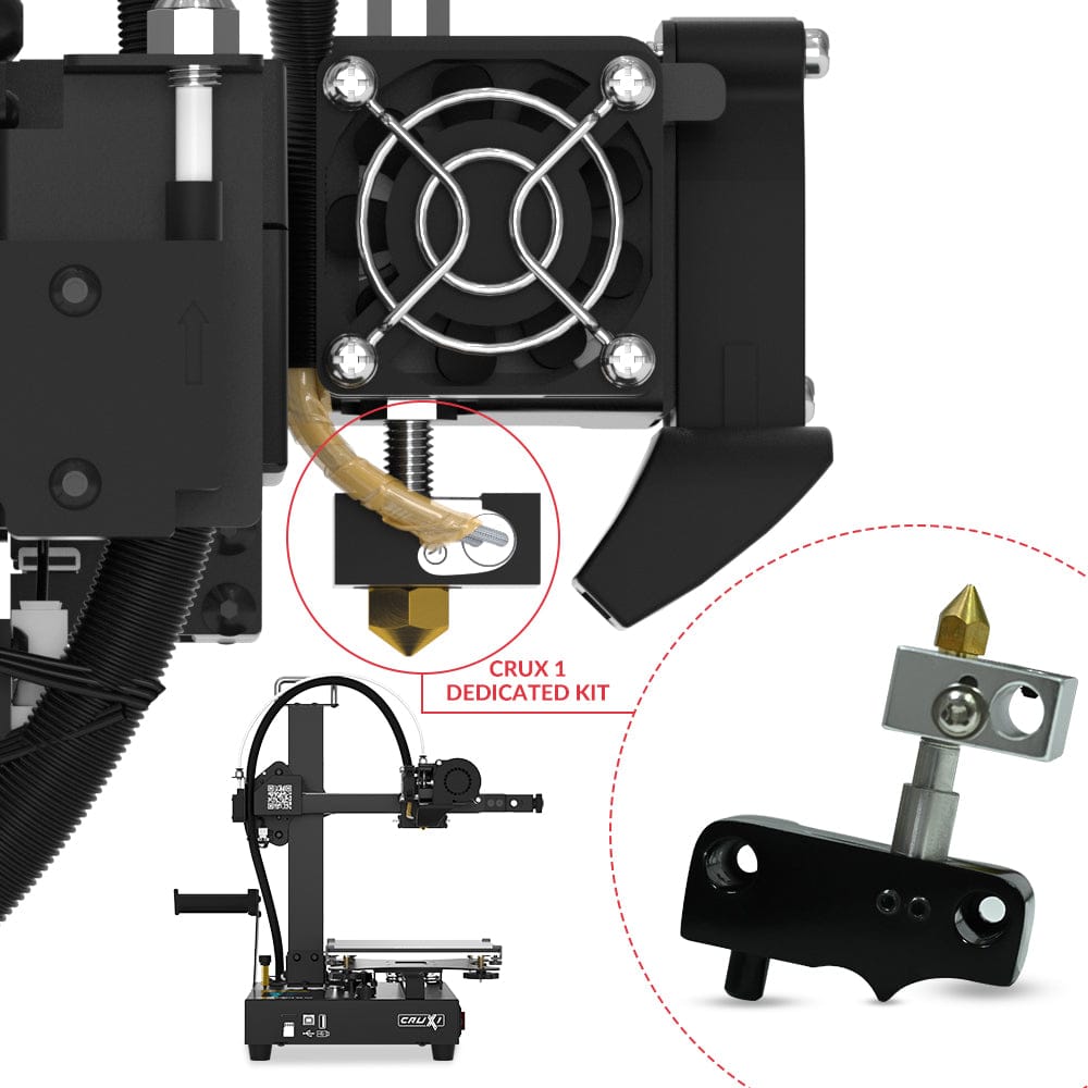 3D Printer Parts Hotend Kit For Crux 1 With 0.4mm Nozzle Part