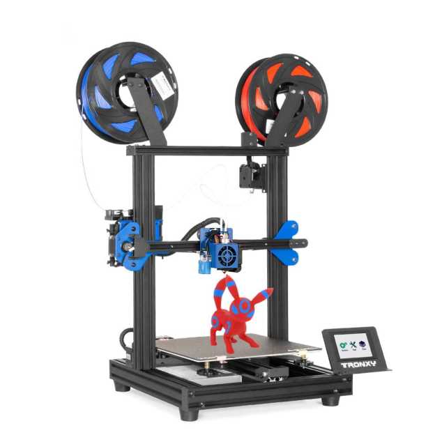 Tronxy XY-2 Pro 2E Titan 2 IN 1 OUT 3D Printer Two Colors DIY Kit 255x255x245mm