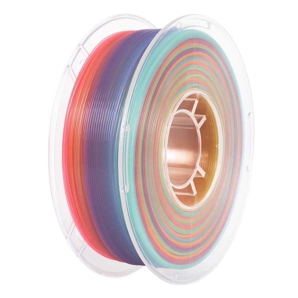 Glow in the Dark 3D Printer Filament, Luminous Multicolor PLA Filament, Gradient Color, 1kg (2.2lbs), 1 Spool, Rainbow PLA, Multicolor Changes