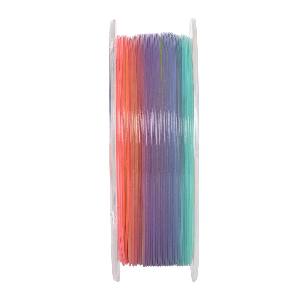 Glow in the Dark 3D Printer Filament, Luminous Multicolor PLA Filament, Gradient Color, 1kg (2.2lbs), 1 Spool, Rainbow PLA, Multicolor Changes