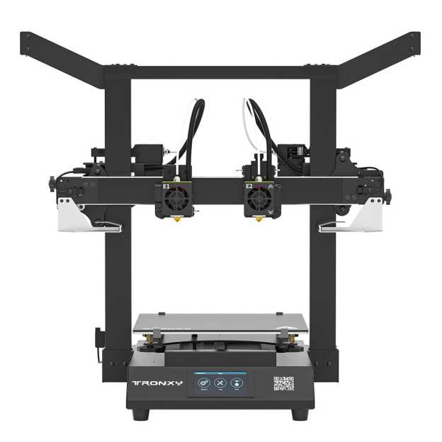 Tronxy Gemini XS 2022 New DIY IDEX 3D Printer Kit Two Head Multicolor Independent Dual Extruder 3D Printer 255x255x260mm