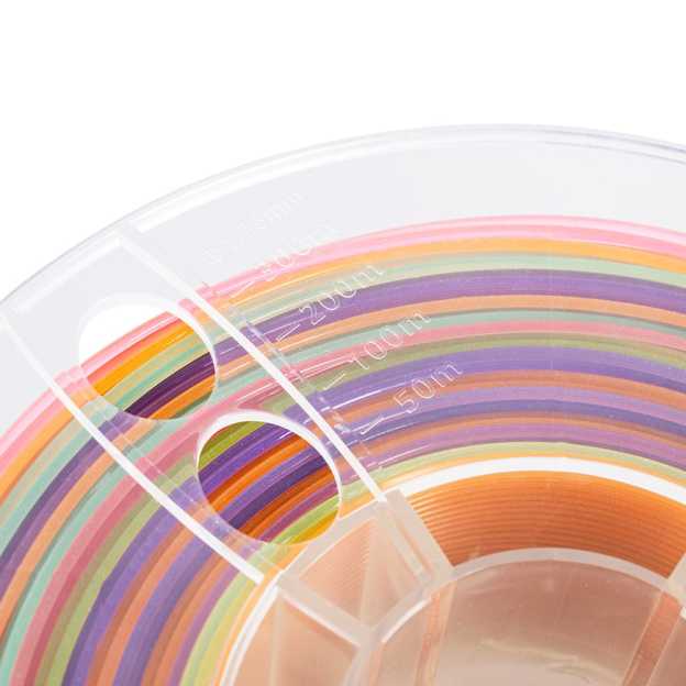 Glow in the Dark 3D Printer Filament, Luminous Multicolor PLA Filament, Gradient Color, 1kg (2.2lbs), 1 Spool, Rainbow PLA, Multicolor Changes